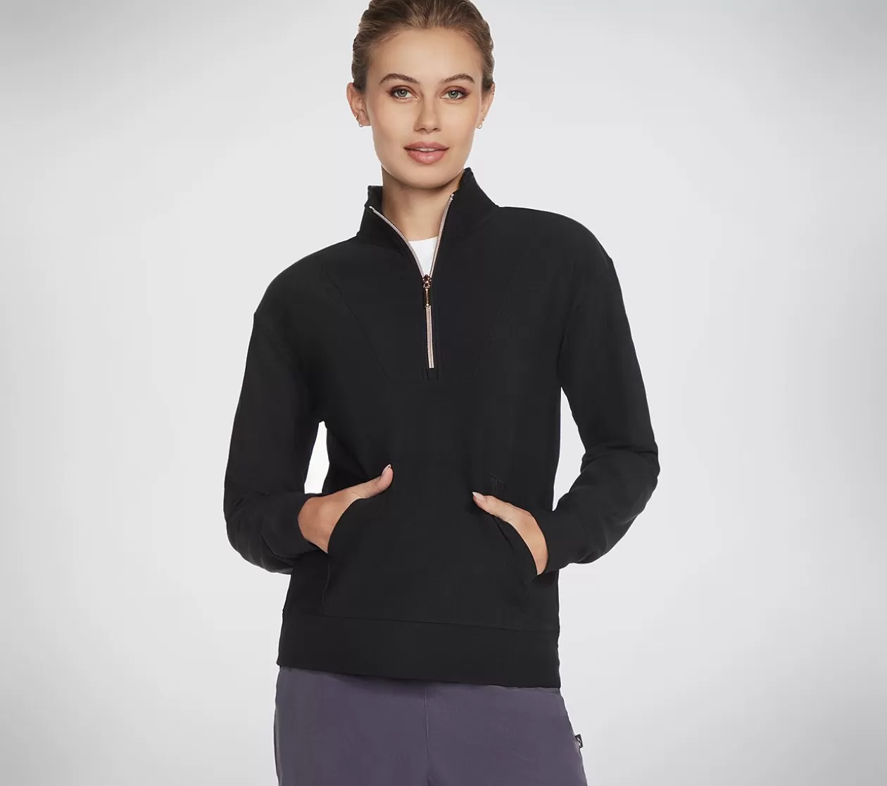 Dame SKECHERS GO LUXE Rib 1/4 Zip