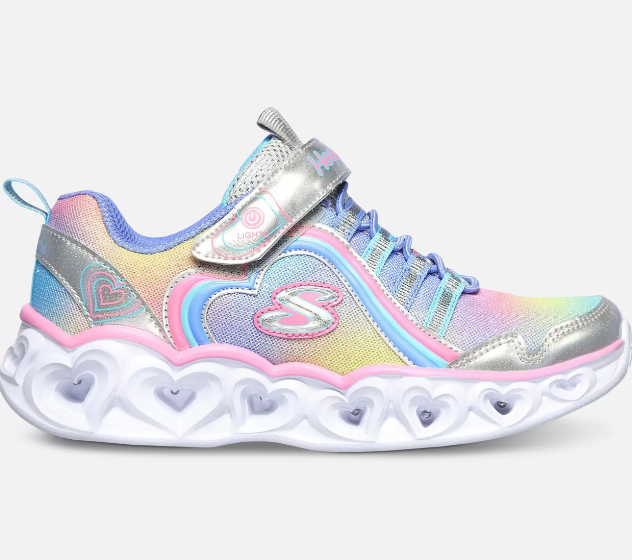 Børn SKECHERS S Lights: Heart Lights - Rainbow Lux